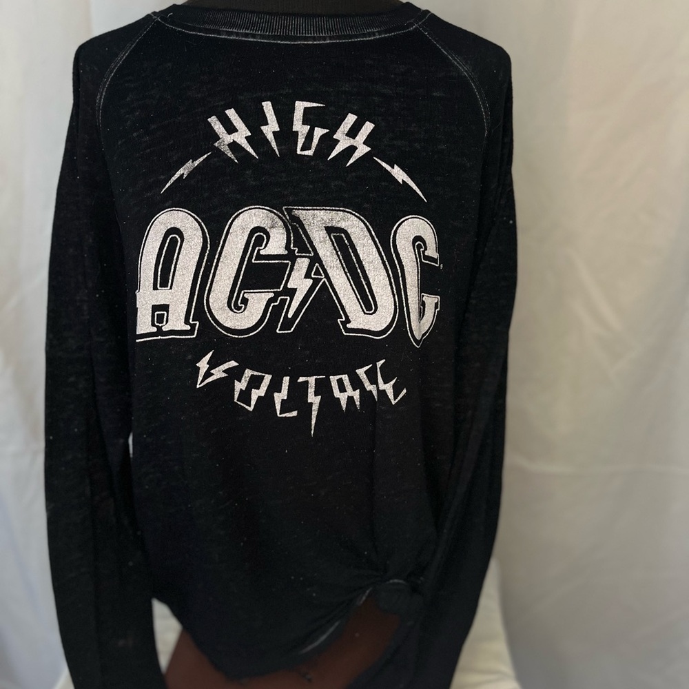 Maurices Black AC/DC Graphic Long Sleeve Tee